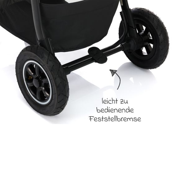 Fillikid Buggy & Sportwagen Adventure Air bis 22 kg belastbar mit Lufträder, Knickschieber, Liegeposition & Getränkehalter - Braun