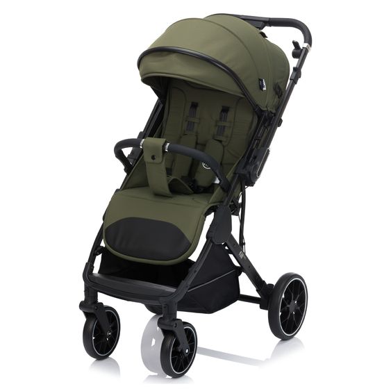Fillikid Buggy & stroller Axis up to 22 kg with Swivel Handlebar & Parking Brake on Handle - Olive