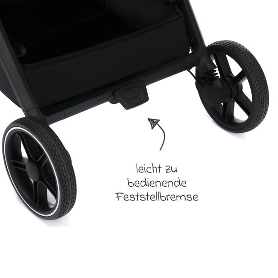 Fillikid Buggy & Sportwagen Cooper bis 22 kg belastbar mit Liegeposition und Autofold-Mechanismus nur 7,1 kg - Türkis Schwarz