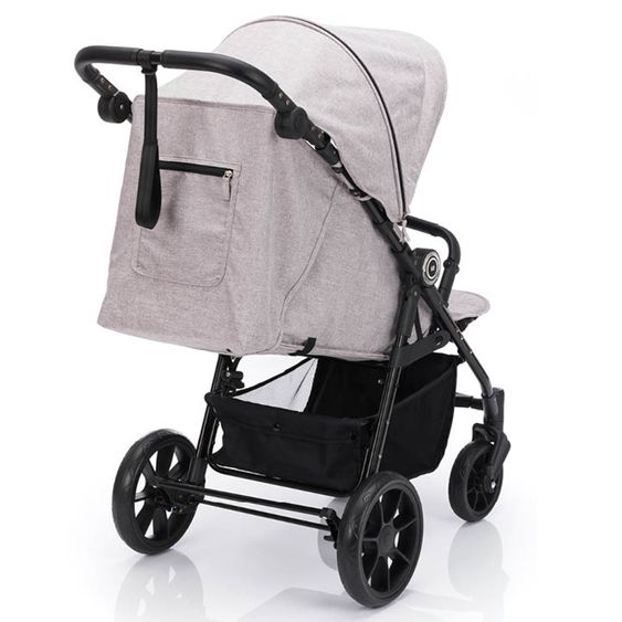 Fillikid Passeggino e carrozzina Fill Allrounder fino a 22 kg con maniglione regolabile - Grigio Melange