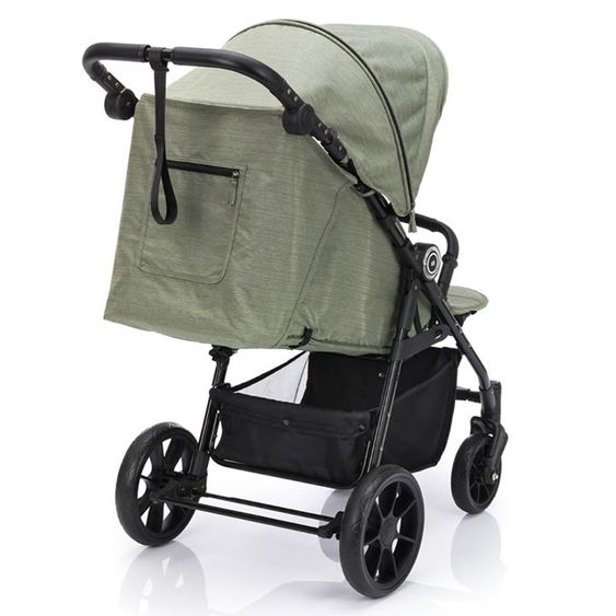 Fillikid Passeggino e carrozzina Fill Allrounder fino a 22 kg con maniglione regolabile - Verde Melange