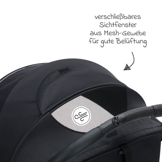 Fillikid Buggy & Sportwagen Fill Rover bis 22 kg belastbar mit Liegeposition, Trollyfunktion nur 6,8 kg inkl. Schutzpaket