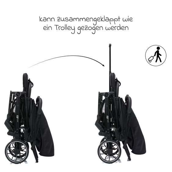 Fillikid Buggy & Sportwagen Fill Rover bis 22 kg belastbar mit Liegeposition, Trollyfunktion nur 6,8 kg inkl. Schutzpaket
