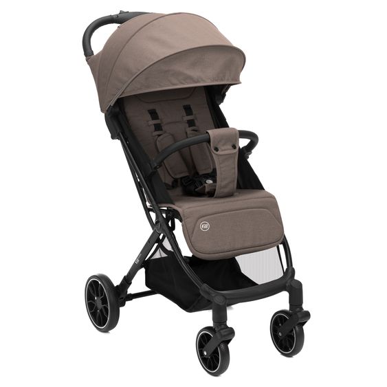 Fillikid Passeggino Fill Rover fino a 22 kg con posizione reclinabile, funzione trolley solo 6,8 kg - Taupe