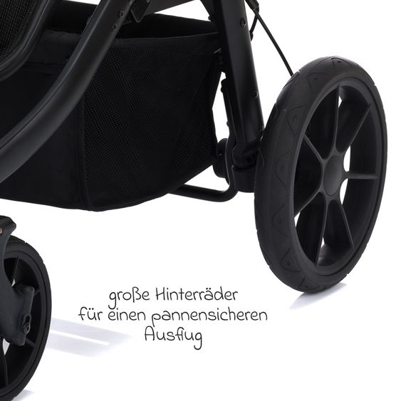 Fillikid Passeggino & Carrozzina Sportiva Fill Voyager bis 22 kg con funzione lettino, cursore pieghevole - Taupe