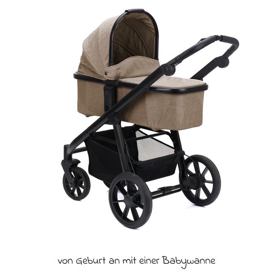 Fillikid Passeggino & Carrozzina Sportiva Fill Voyager bis 22 kg con funzione lettino, cursore pieghevole - Taupe