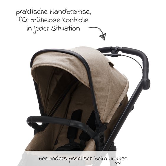 Fillikid Passeggino & Carrozzina Sportiva Fill Voyager bis 22 kg con funzione lettino, cursore pieghevole - Taupe