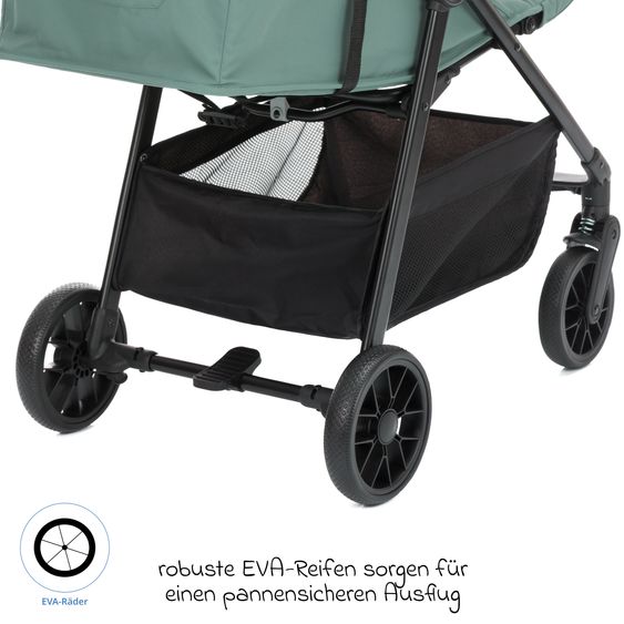 Fillikid Passeggino Leggero & Sportivo Milo fino a 22 kg solo 5,3 kg leggero con funzione sdraio - Aqua