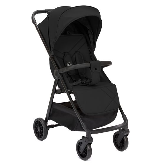 Fillikid Buggy & Stroller Milo up to 22 kg only 5.3 kg light with reclining function - Black