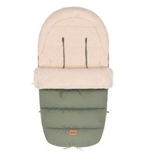 Cord-Fußsack Atlas mit Teddy Plüsch für Buggy, Sport- und Kinderwagen - Salbei