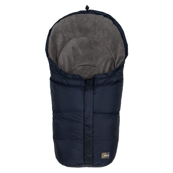 Fillikid Daunen-Fußsack Denali für Babyschale und Babywanne mit Coralfleece - Marine