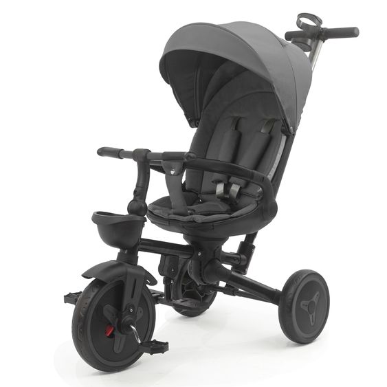 Fillikid Tricycle Leon with Reclining Function, Adjustable Canopy & Cupholder - Grey