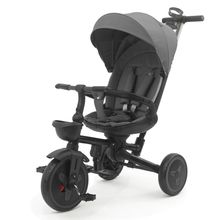 Tricycle Leon with Reclining Function, Adjustable Canopy & Cupholder - Grey