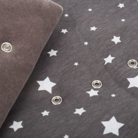 Fillikid Einschlagdecke Filliwrap - Sterne - Grau