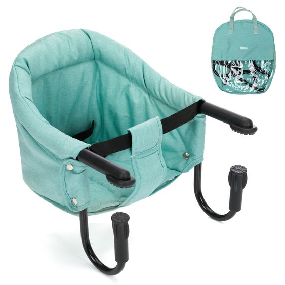 Fillikid Faltbarer Tischsitz bis 15 kg belastbar inkl. Tasche - Mint Melange