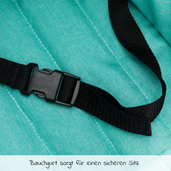 Fillikid Faltbarer Tischsitz bis 15 kg belastbar inkl. Tasche - Mint Melange