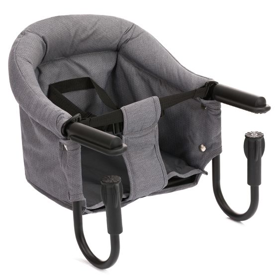 Fillikid Seggiolino da tavolo pieghevole Comfort con seduta imbottita incl. borsa - Grigio Melange
