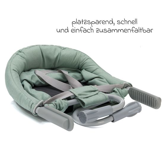 Fillikid Seggiolino da tavolo pieghevole Comfort con seduta imbottita incl. borsa - Verde