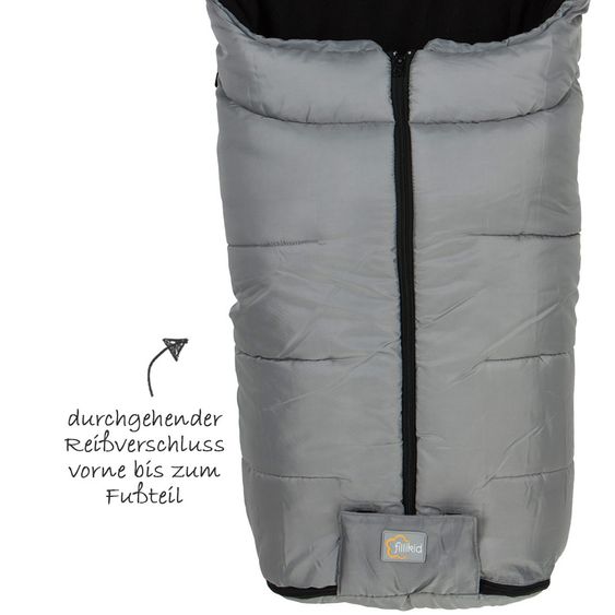 Fillikid Fleece-Fußsack Eco Big - Grau