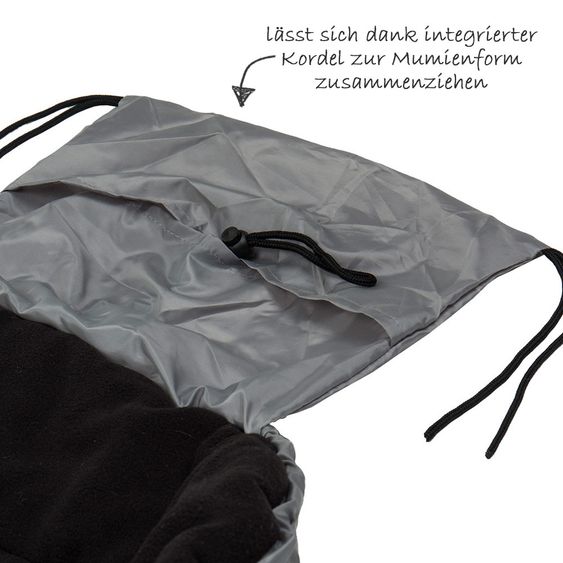 Fillikid Fleece-Fußsack Eco Big - Grau