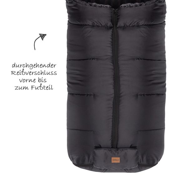 Fillikid Fleece footmuff Eco Big - Black
