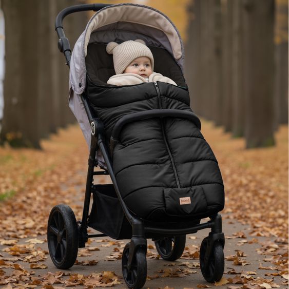 Fillikid Fleece footmuff Eco Big - Black