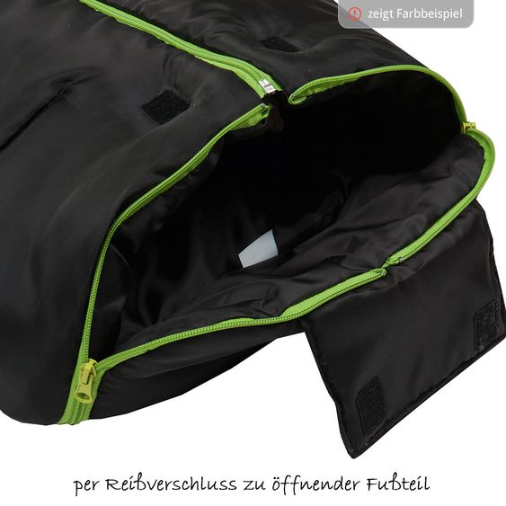 Fillikid Fleece footmuff Eco Big - Black