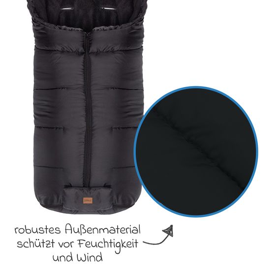 Fillikid Fleece footmuff Eco Big - Black