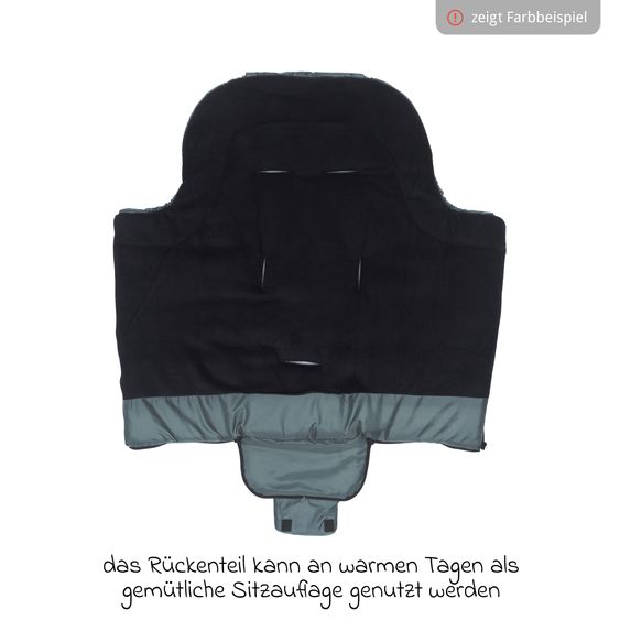 Fillikid Fleece footmuff Eco Big - Black