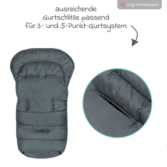 Fillikid Fleece footmuff Eco Big - Black