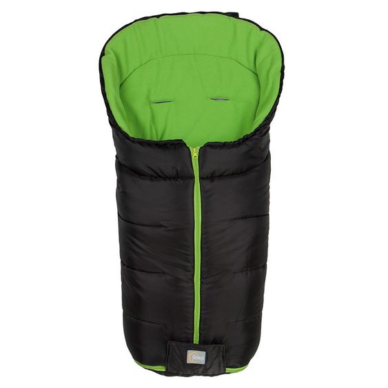 Fillikid Fleece-Fußsack Eco Big - Schwarz Grün