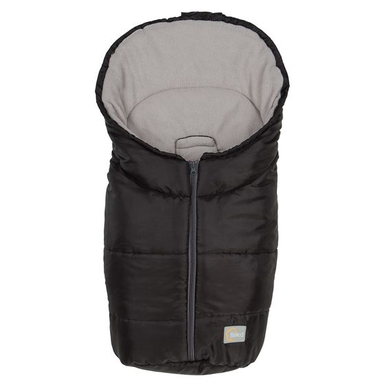 Fillikid Fleece-Fußsack Eco Small für Babyschale und Babywanne - Schwarz