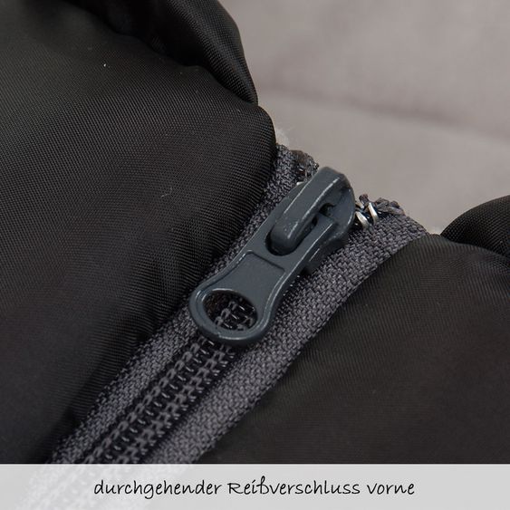 Fillikid Fleece-Fußsack Eco Small für Babyschale und Babywanne - Schwarz