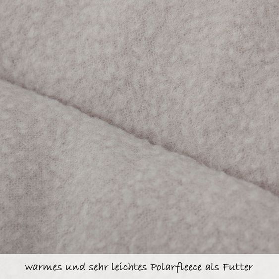 Fillikid Fleece-Fußsack Eco Small für Babyschale und Babywanne - Schwarz