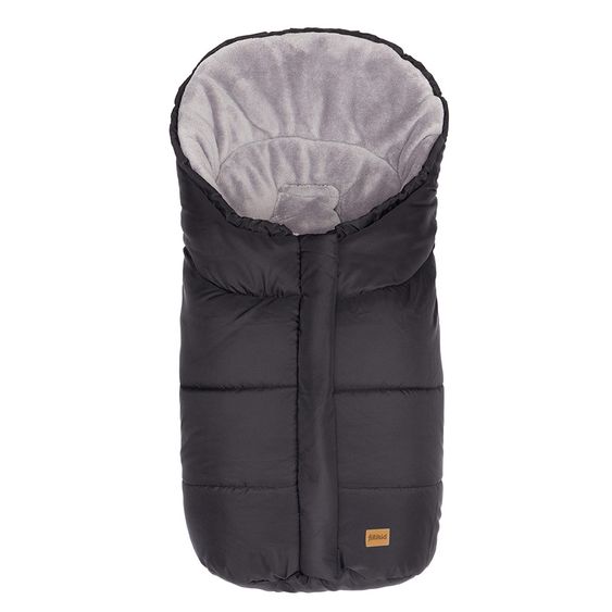 Fillikid Fleece-Fußsack Eiger Soft für Babyschale und Babywanne - Schwarz
