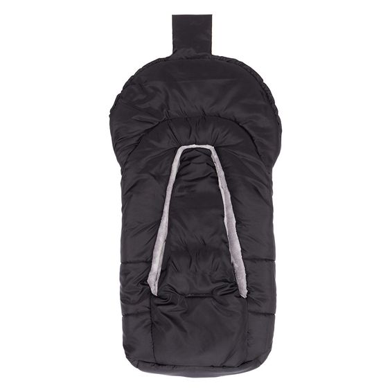 Fillikid Fleece-Fußsack Eiger Soft für Babyschale und Babywanne - Schwarz