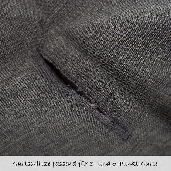 Fillikid Fleece-Fußsack Eskimo für Babyschale und Babywanne - Grau Melange