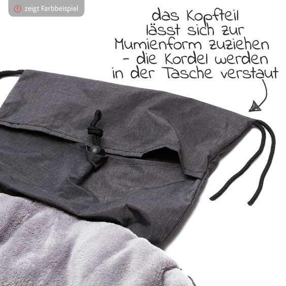 Fillikid Fleece-Fußsack K2 - Melange Mint