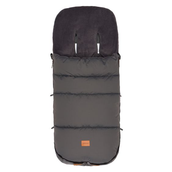 Fillikid Fleece-Fußsack Kinley für Buggy, Sport- und Kinderwagen - Grau