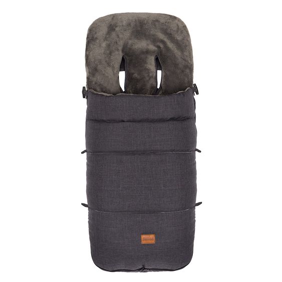 Fillikid Fleece-Fußsack Kinley - Melange Dunkelgrau