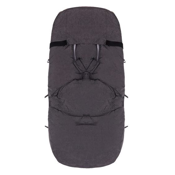 Fillikid Fleece-Fußsack Kinley - Melange Dunkelgrau