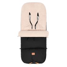 Coprigambe in pile Kinley con peluche Teddy per buggy, sportiva e passeggino - Nero