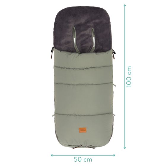 Fillikid Fleece-Fußsack Kinley - Salbei