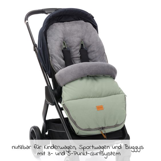 Fillikid Fleece-Fußsack Kinley - Salbei