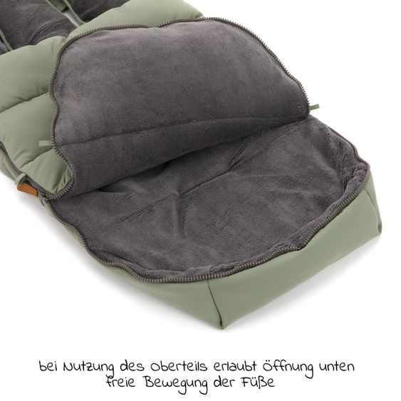 Fillikid Fleece-Fußsack Kinley - Salbei