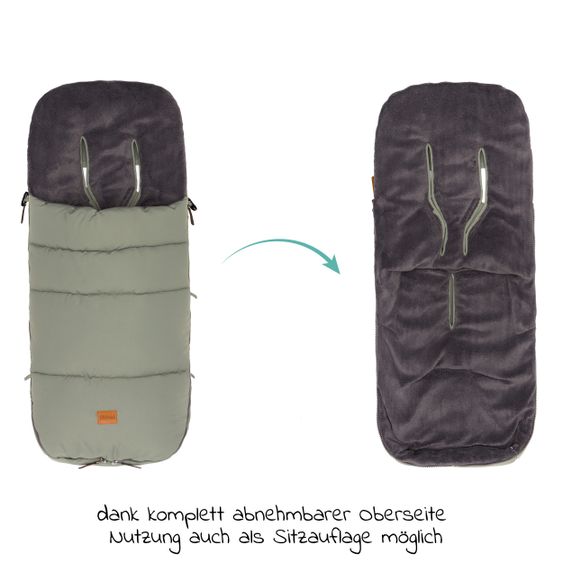 Fillikid Fleece-Fußsack Kinley - Salbei