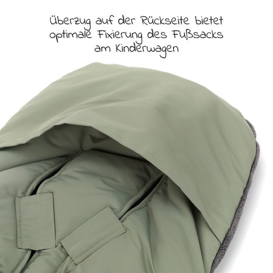 Fillikid Fleece-Fußsack Kinley - Salbei