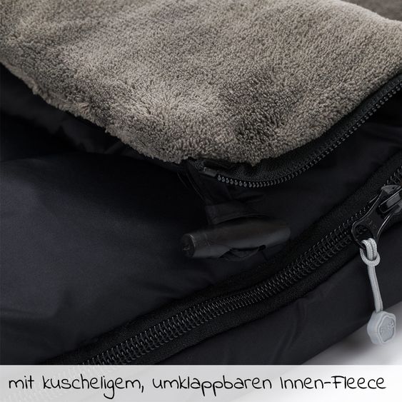 Fillikid Fleece-Fußsack Kinley - Schwarz