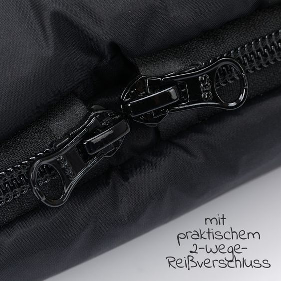 Fillikid Fleece-Fußsack Kinley - Schwarz