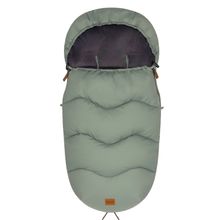 Ogre fleece footmuff for buggy, baby carriage and baby carriage - sage